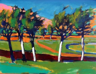 Evergreen (acrílico a bordo)